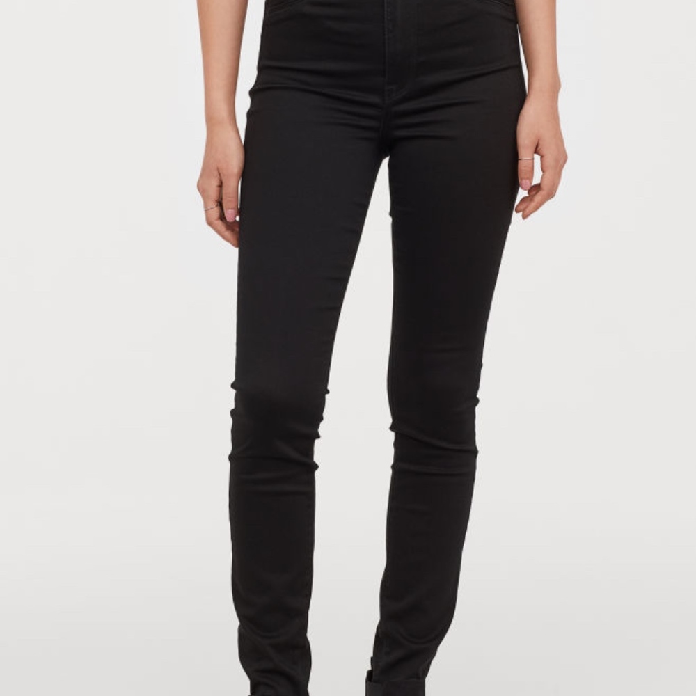 NWT H&M Super Skinny High Jeggings Black 31/34